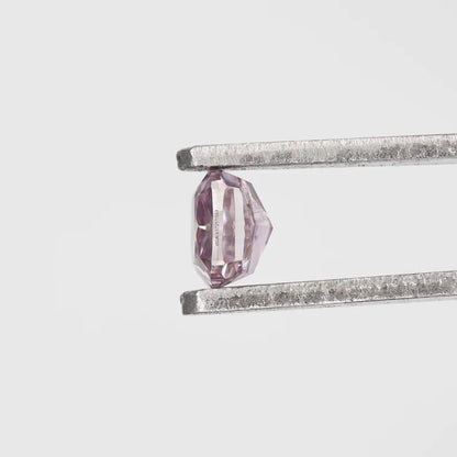GIA Certified 0.25 Ct Untreated Fancy Intense Purple Pink Natural Diamond Cushion Solitaire|Custom Jewelry|Certificate|natural color|rare