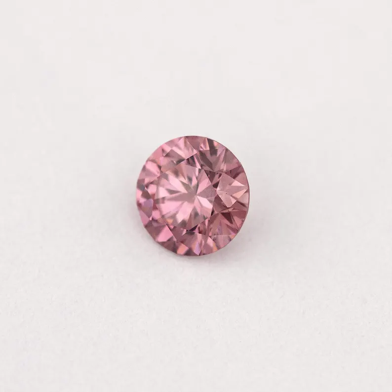 GIA Certified 0.16ct Fancy Intense Purplish Pink Natural Argyle Pink Diamond Round Brilliant VS1