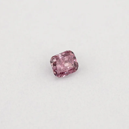 GIA Certified 0.06ct Fancy Intense Purplish Pink Natural Argyle Pink Diamond Cushion Brilliant