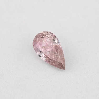 GIA Certified 0.22ct Fancy Pink Natural Argyle Pink Diamond Pear Brilliant SI2