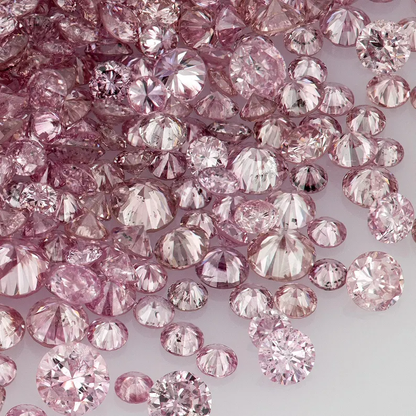 Argyle Pink Diamonds 0.25ct 0.8mm to 1.8mm mix scoop Deluxe Dark Pink Diamonds Untreated Natural Pink Diamond Round|Melee|accents|Argyle