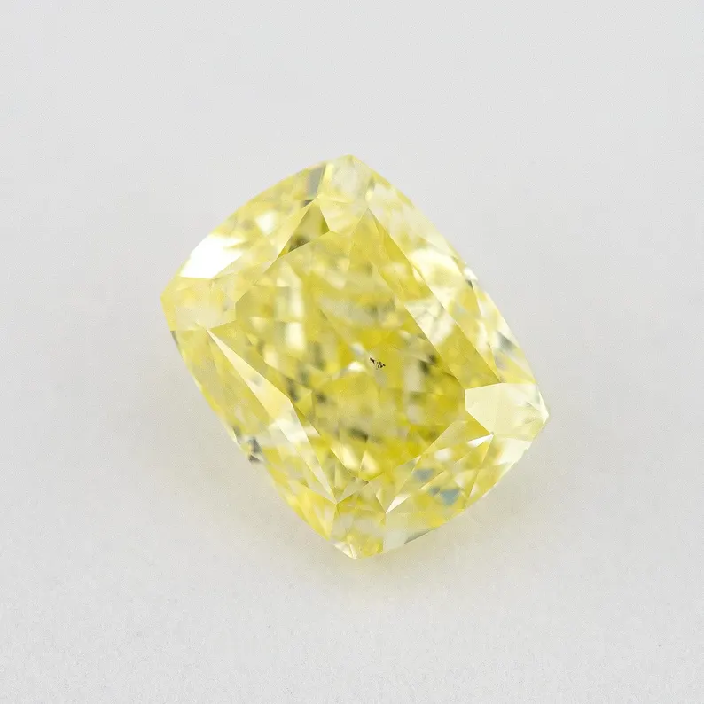 GIA Certified 1.01ct. Fancy Yellow Loose Natural Diamond Cushion VS2 Untreated|Certificate|Genuine|Yellow Diamond