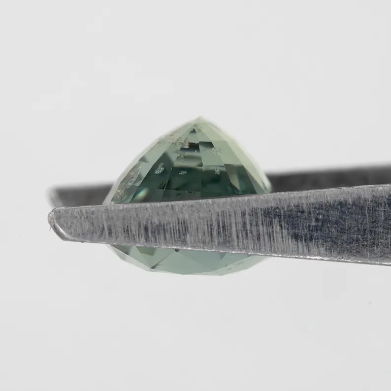 Mint Green Sapphire 2.19ct | Oval Cut Untreated Natural Gemstone | African Origin | For Custom Ring or Pendant Jewelry