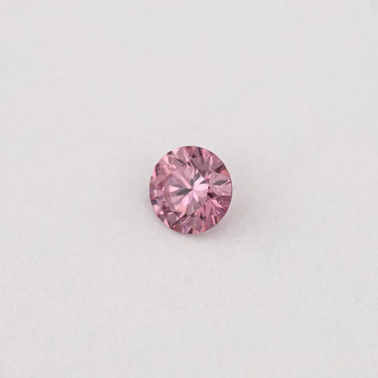 GIA Certified 0.07ct Fancy Intense Purplish Pink Natural Argyle Pink Diamond Round Brilliant VS1