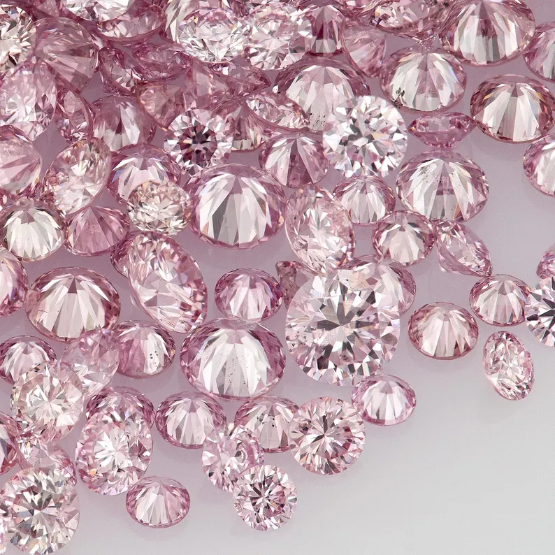 Argyle Pink Diamonds 0.25ct 0.8mm to 2.2mm mix scoop Deluxe Pink Diamonds Untreated Natural Pink Diamond Round|Melee|accents|Argyle