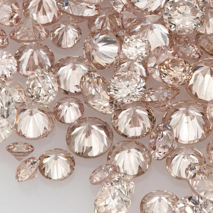 Fancy Pink Rose PR8 Argyle Diamonds | Natural Round Pink Diamonds | Australian Melee Accents | Loose Argyle Pink Stones