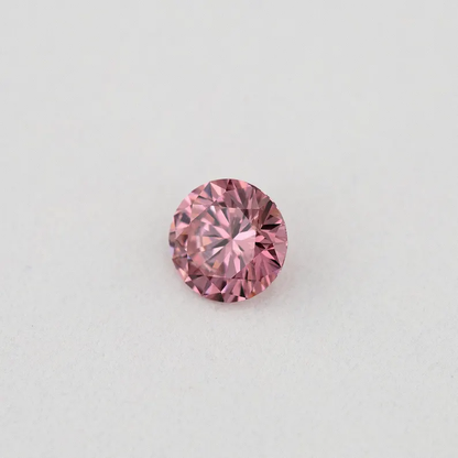 Argyle Certified 0.11ct 4P Fancy Vivid Pink Natural Argyle Pink Diamond Round Brilliant