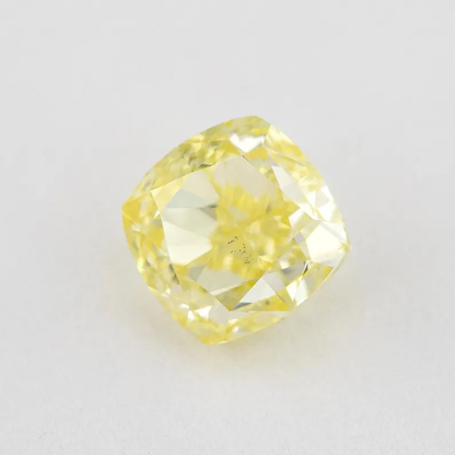GIA Certified 1.00ct. Fancy Yellow Loose Natural Diamond Cushion VS2 Untreated|Certificate|Genuine|Yellow Diamond