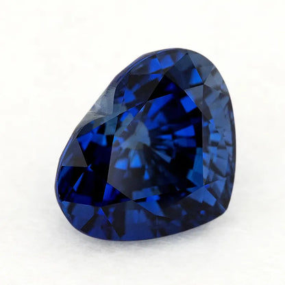 GRS Certified 5.66 ct. Natural Blue Sapphire Heart Shape Heated Only|Vivid Blue
