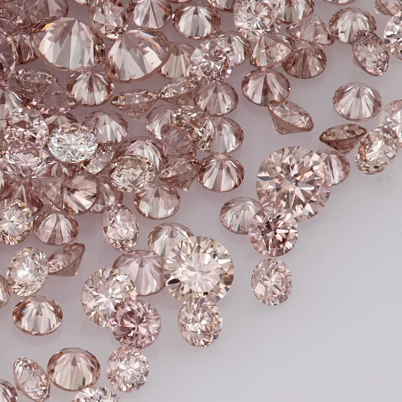 Deluxe Pink Diamonds 0.25ct 0.8mm to 2.2mm mix scoop Argyle Pink Diamond Untreated Natural Pink Diamonds Round|Melee|accents|Argyle