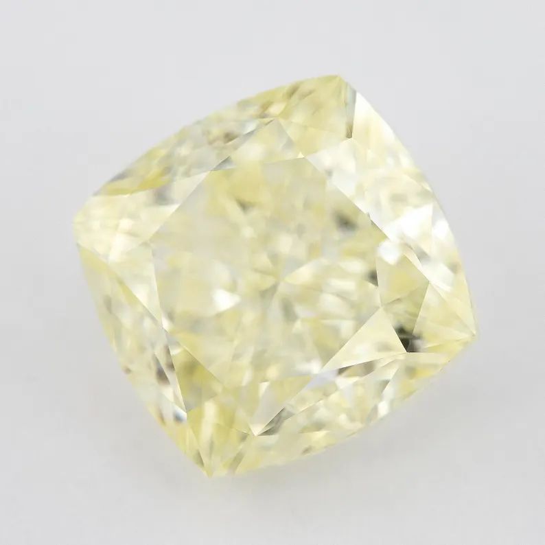 GIA Certified 5.54ct. W to X range Yellow Loose Natural Diamond Cushion VS1 Untreated|Certificate|Genuine|Yellow Diamond