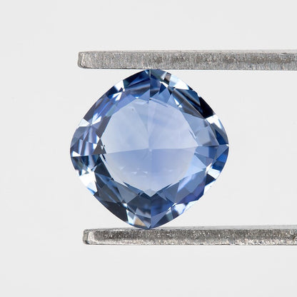 Bicolor - Blue & White | Natural Sapphire Cushion Cut 1.14ct | Heated Ceylon Gemstone | Loose Sapphire for Ring or Fine Jewelry