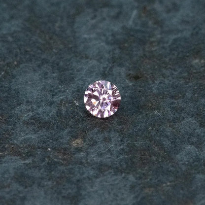 0.05ct Fancy Vivid Pink Loose Natural Pink Diamond Round Brilliant 2.2mm