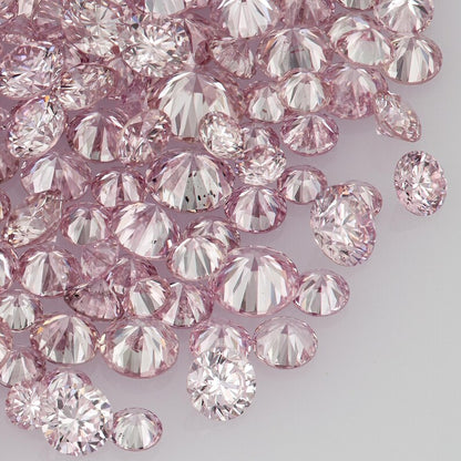 Selection Argyle Pink Diamonds 0.25ct 0.8mm to 2.2mm mix scoop Argyle Pink Diamond Untreated Natural Pink Diamond Round|Melee|accents|Argyle