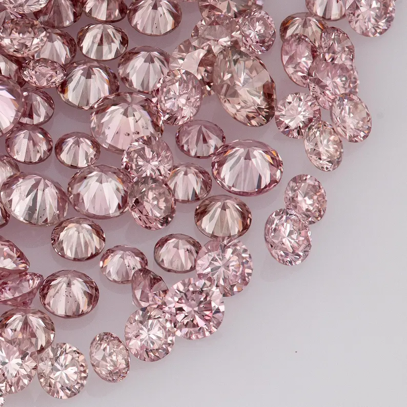 Intense Pink Diamonds 0.25ct 0.8mm to 2.2mm mix scoop Argyle Pink Diamond Untreated Natural Pink Diamonds Round|Melee|accents|Argyle