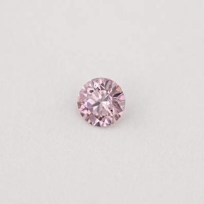 Argyle Certified 0.08ct 7P Fancy Pink Natural Argyle Pink Diamond Round Brilliant