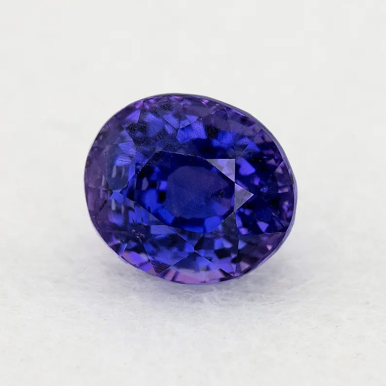 UNHEATED GRS Certified 2.00 ct. RARE Natural Violet Sapphire Oval Ceylon