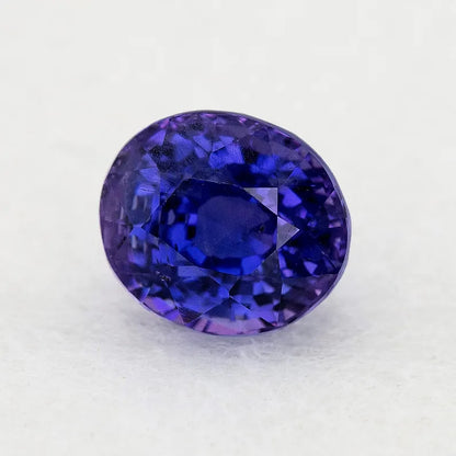 UNHEATED GRS Certified 2.00 ct. RARE Natural Violet Sapphire Oval Ceylon