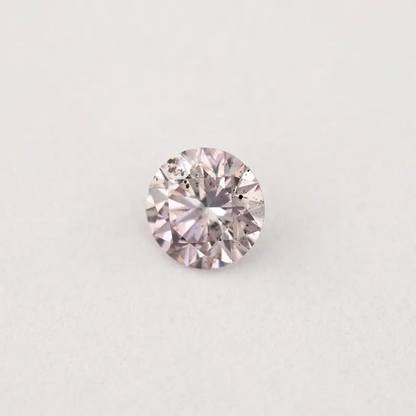 Argyle Certified 0.14ct 8PP Fancy Pink Natural Argyle Pink Diamond Round Brilliant