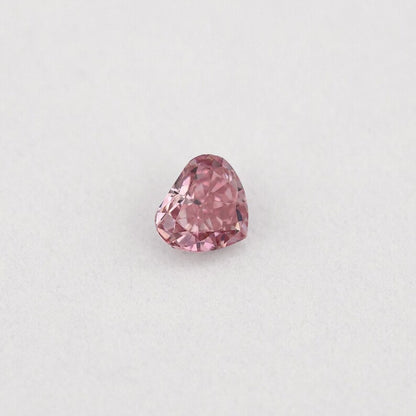 GIA Certified 0.07ct Fancy Intense Pink Natural Argyle Pink Diamond Heart Brilliant