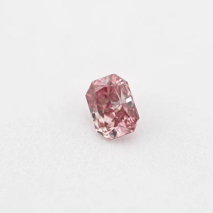 GIA Certified 0.14 Ct. Untreated Fancy Intense Pink Natural Diamond Radiant Solitaire |Custom Jewelry|Certificate|natural color|rare
