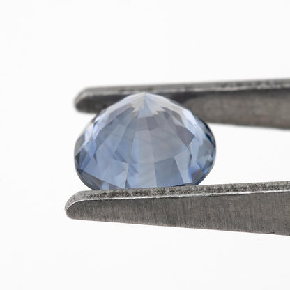 Bicolor – Blue & White | Natural Sapphire | Oval Cut | 1.23ct | Loose Untreated Gemstone | Bi-Color Sapphire | Gem for Jewelry Making