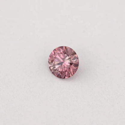 GIA Certified 0.09ct Fancy Intense Pink Natural Argyle Pink Diamond Round Brilliant SI2