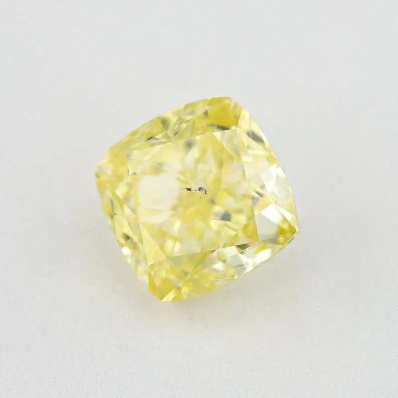 GIA Certified 1.01ct. Fancy Yellow Loose Natural Diamond Cushion SI2 Untreated|Certificate|Genuine|Yellow Diamond