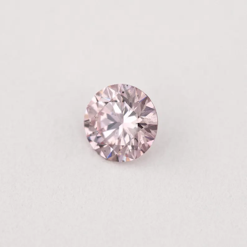 Argyle Certified 0.17ct 7PP Fancy Pink Natural Argyle Pink Diamond Round Brilliant