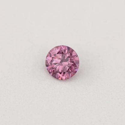 GIA Certified 0.12ct Fancy Vivid Purple Pink Natural Argyle Pink Diamond Round Brilliant SI1