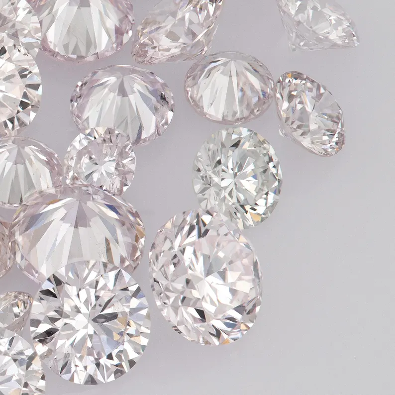 Light Pink Diamonds 0.25ct 1.8mm to 2.2mm mix scoop Argyle Pink Diamond Untreated Natural Pink Diamonds Round|Melee|accents|Argyle