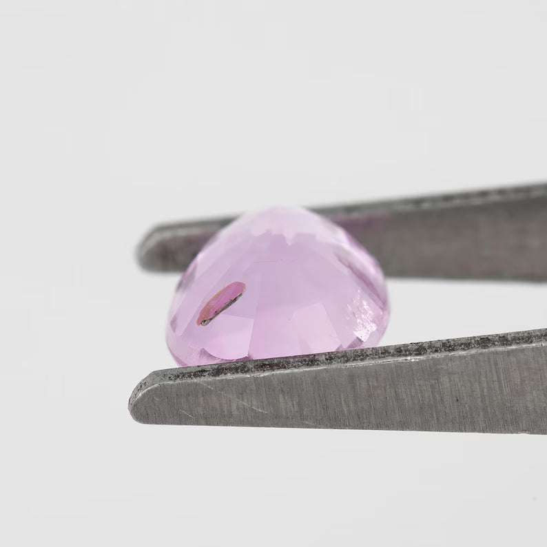 Light Pink with Lavender Tones | 1.09ct Natural Sapphire Oval Cut | Loose Gemstone 7.2x5mm | Ideal for Ring or Pendant | FancyGemGuy