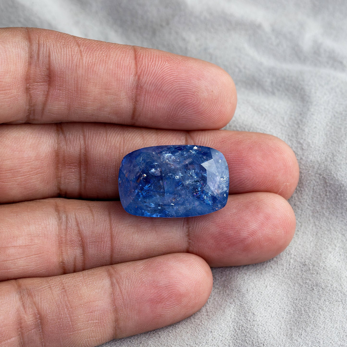 Deep Royal Blue 51.14 Ct Sapphire | Cushion Cut Untreated Natural Gemstone | Collector’s Statement Stone for High-End Jewelry | Bold & Rare