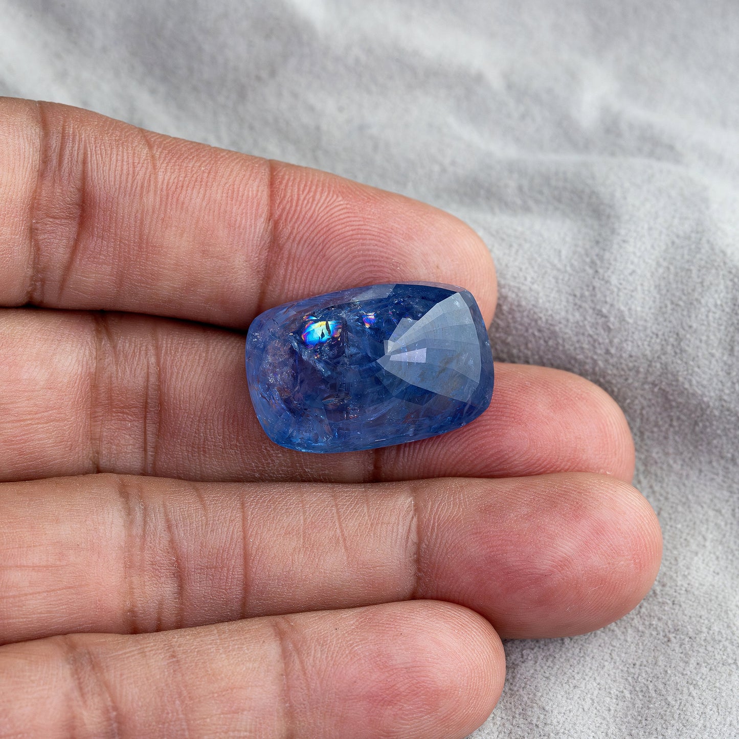 Deep Royal Blue 51.14 Ct Sapphire | Cushion Cut Untreated Natural Gemstone | Collector’s Statement Stone for High-End Jewelry | Bold & Rare