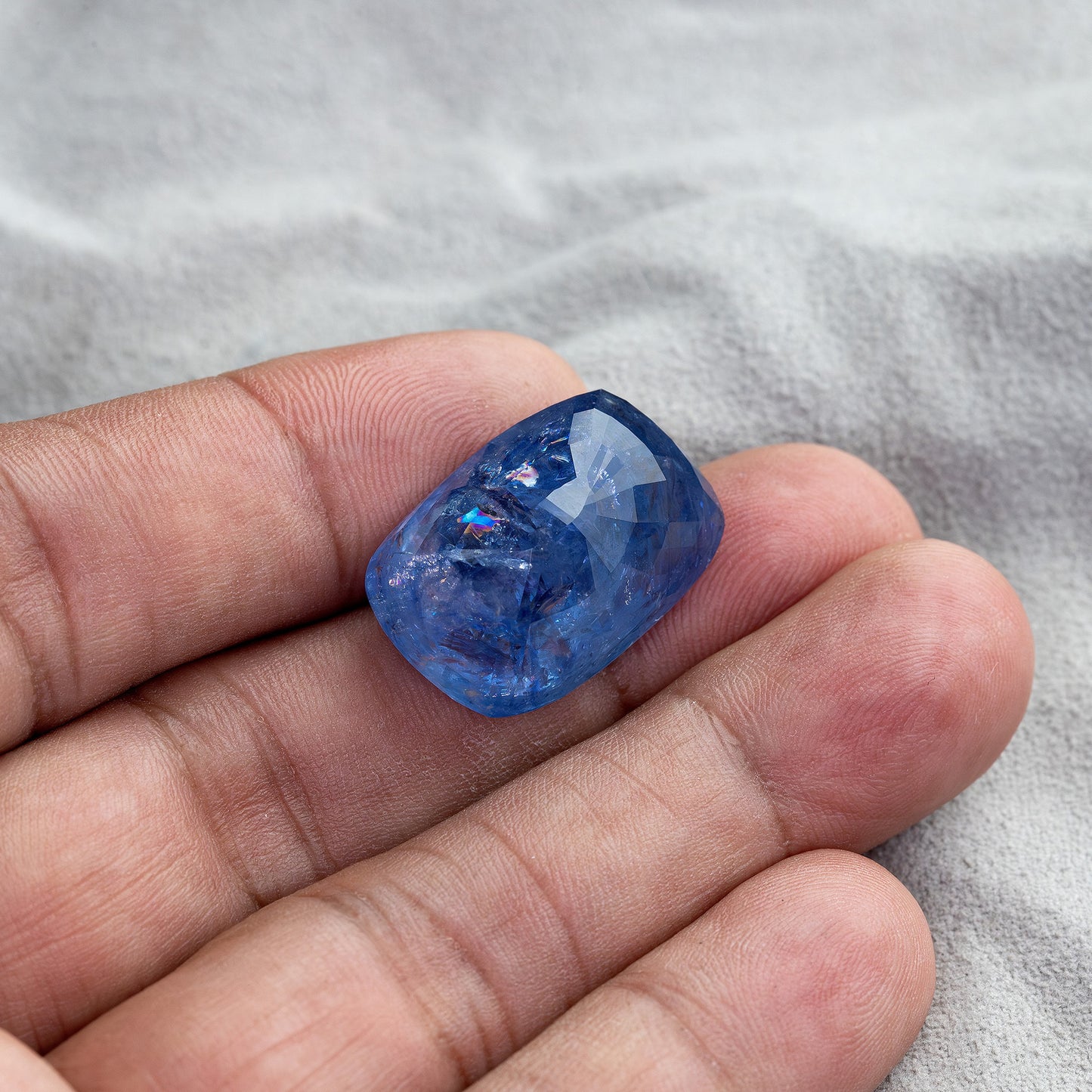 Deep Royal Blue 51.14 Ct Sapphire | Cushion Cut Untreated Natural Gemstone | Collector’s Statement Stone for High-End Jewelry | Bold & Rare