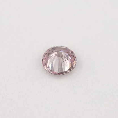 Argyle Certified 0.14ct 8PP Fancy Pink Natural Argyle Pink Diamond Round Brilliant