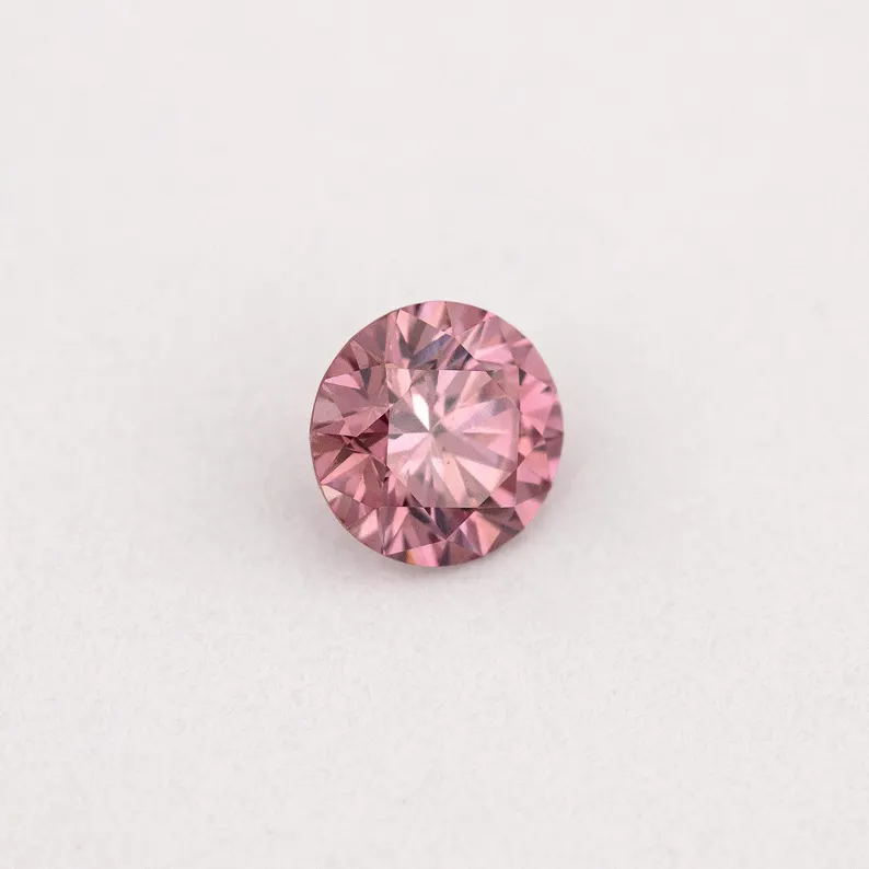 GIA Certified 0.16ct Fancy Intense Purplish Pink Natural Argyle Pink Diamond Round Brilliant VS1