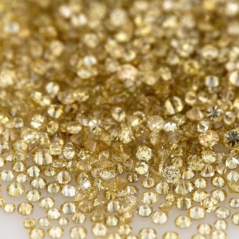 Fancy Light Brownish Yellow Light Coffee Color | Natural Untreated Diamonds | Round | Melee | Accents | Coffee
