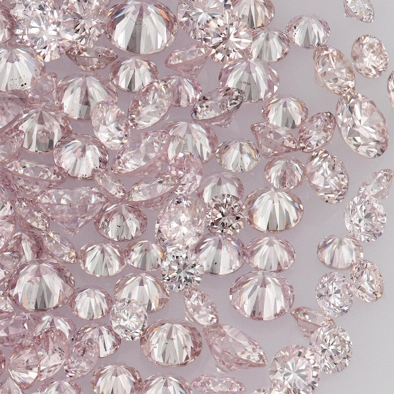 Argyle Pink Diamonds 0.25ct 0.8mm to 2.2mm mix scoop Argyle Pink Diamonds Untreated Natural Pink Diamond Round|Melee|accents|Argyle