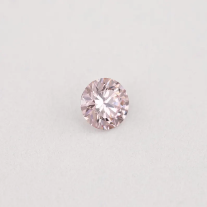 Argyle Certified 0.09ct 7PR Fancy Pink Natural Argyle Pink Diamond Round Briliant