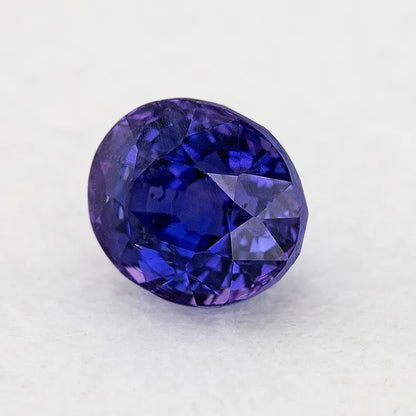 UNHEATED GRS Certified 2.00 ct. RARE Natural Violet Sapphire Oval Ceylon