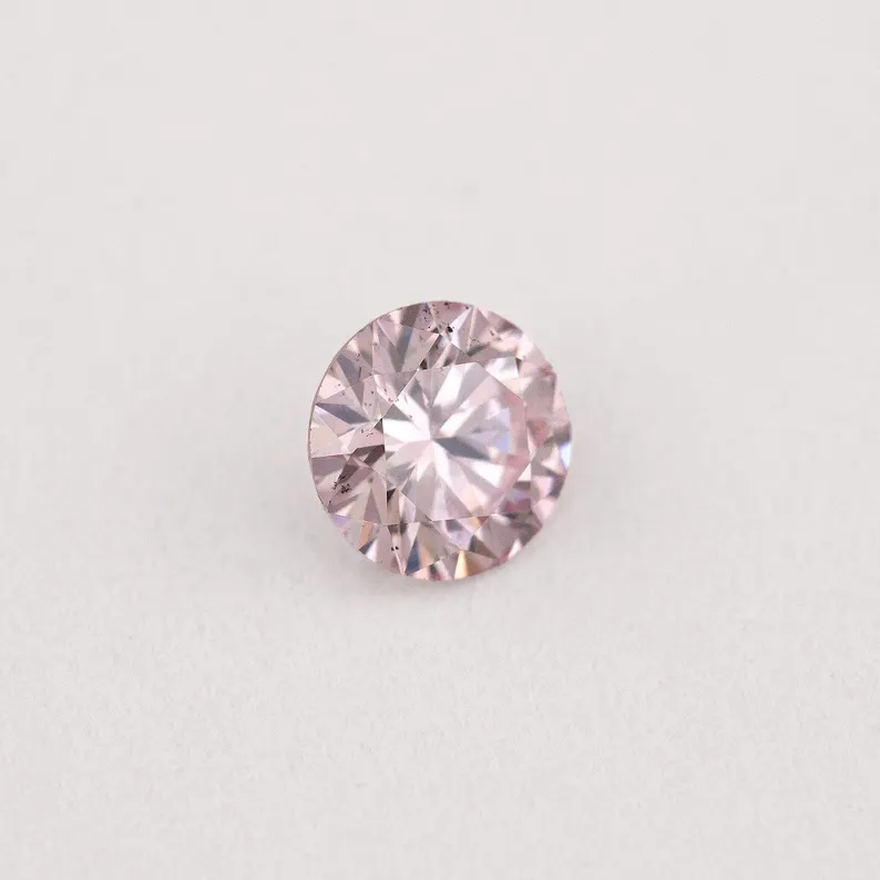 Argyle Certified 0.17ct 7PP Fancy Pink Natural Argyle Pink Diamond Round Brilliant