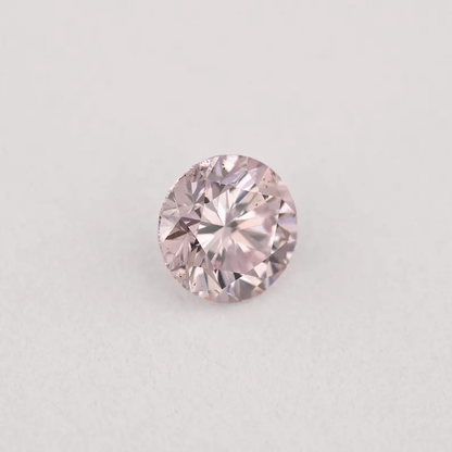 Argyle Certified 0.21ct 7PR Fancy Rose Pink Natural Argyle Pink Diamond Round Brilliant