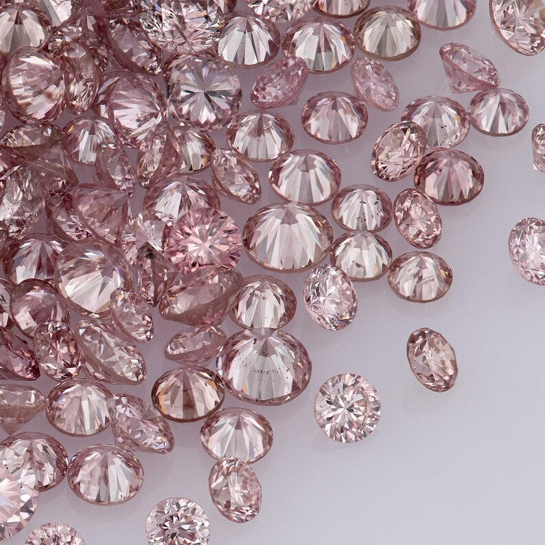 Argyle Pink Diamonds 0.25ct 0.8mm to 2.2mm mix scoop Argyle Pink Diamond Untreated Natural Pink Diaomonds Round|Melee|accents|Argyle