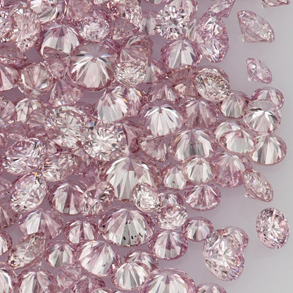 Selection Argyle Pink Diamonds 0.25ct 0.8mm to 2.2mm mix scoop Argyle Pink Diamond Untreated Natural Pink Diamond Round|Melee|accents|Argyle