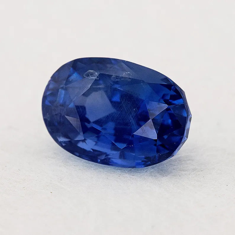 UNHEATED GRS Certified 5.67 ct. Natural Blue Sapphire Oval Ceylon Sri Lanka