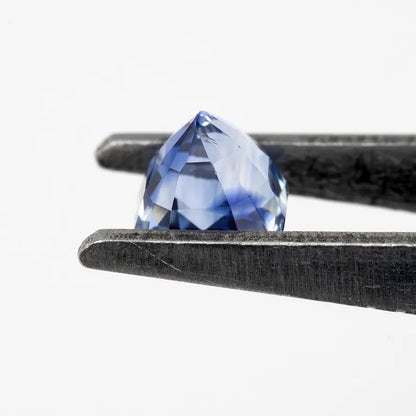 Bicolor - Blue & White | Natural Sapphire Cushion Cut 1.51ct | Heated Ceylon Gemstone | Loose Sapphire for Ring or Fine Jewelry