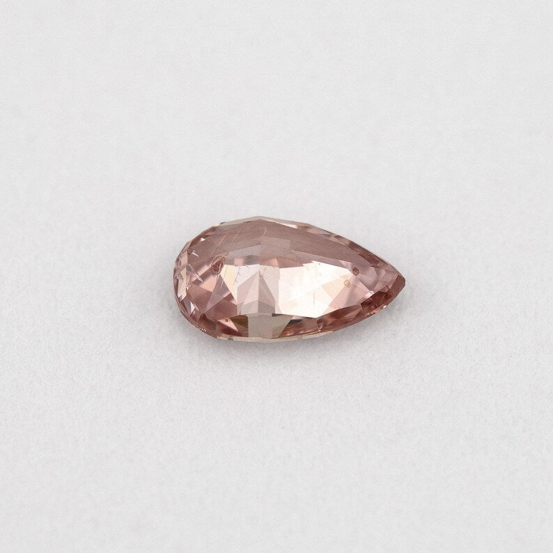 GIA Certified 0.20ct Fancy Intense Orangy Pink Natural Argyle Pink Diamond Pear Brilliant SI1