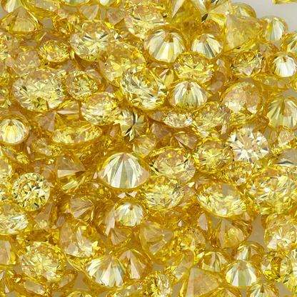 Canary Diamonds 0.25ct 0.8mm to 2.2mm mix scoop Canary Yellow Untreated Natural Diamonds Round|Melee|accents|Cape Yellow