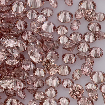 Deluxe Pink Diamonds 0.25ct 0.8mm to 2.2mm mix scoop Argyle Pink Diamond Untreated Natural Pink Diamonds Round|Melee|accents|Argyle